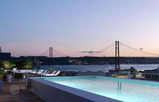 New apartment in a building with a swimming pool near the river in Lisbon, Portugal for 555,000 €