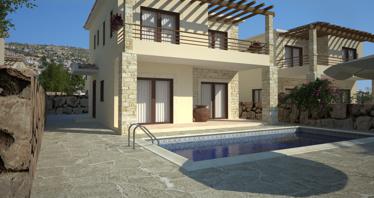 Complex of villas in the center of Peyia, Cyprus