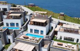 5+1 – 4+1 detached villas with private pool and a perfect sea view and in a special complex with private beach for $3,084,000