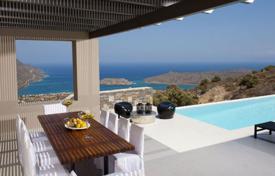 Modern villa with a terrace, a pool, sea views and a spacious plot, Elounda, Crete, Greece for 1,750,000 €