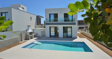 Complex of modern villas close to a golf course, Paphos, Cyprus