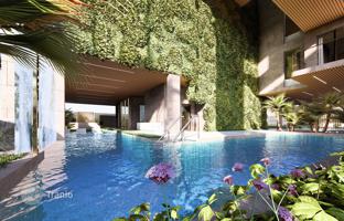 New complex of furnished apartments and penthouses Amazonia with a swimming pool and a co-working area, Al Jaddaf, Dubai, UAE for From $221,000