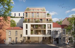 9 new flats in residential complex in Montreuil for From 382,000 €