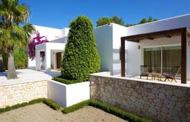 Modern furnished villa with a fireplace, an orange grove, a tennis court, a swimming pool, a parking and a barbecue, Santa Gertrudis, Spain for 6,200 € per week