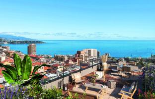 New residential complex with a garden, a parking and panoramic views in Beausoleil, Cote d'Azur, France for From 463,000 €