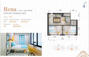 2-bedroom apartment 48 m² in Da Nang for $130,000