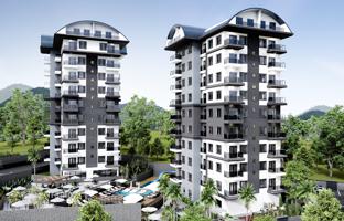 1-bedroom apartment in new building 44 m² in Avsallar. Price on request