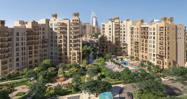 New residence Jadeel with swimming pools close to Dubai Marina, Umm Suqeim, Dubai, UAE