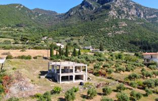 Unfinished two-storey house with sea and mountain views, Kyparissia, Peloponnese, Greece. Price on request