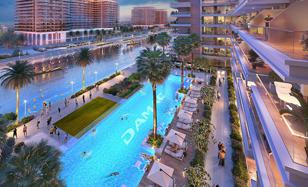 New project DAMAC Riverside Views with s clubhouse and a kids' adventure park in the prestigious area of Dubai, UAE for From $272,000