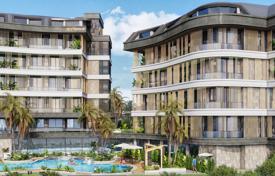 New residential complex with a swimming pool, a lounge area and around-the-clock security, Oba, Alanya, Turkey for From $210,000