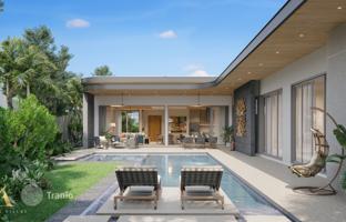 Complex of villas with swimming pools and roof-top terraces close to Layan Beach, Phuket, Thailand for From $786,000