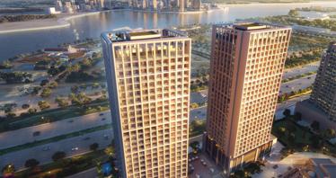 1 new flats in residential complex Binghatti Moonlight in Jaddaf Waterfront