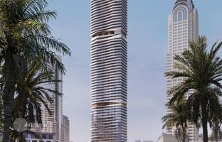 New high-rise residence Iconic Tower with swimming pools and panoramic sea views, Al Sufouh, Dubai, UAE for From $808,000