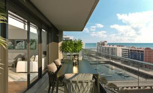 New three-bedroom penthouse with sea views in Badalona, ​​Barcelona, ​​Spain for 700,000 €