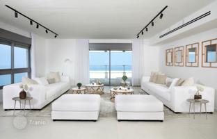 Elite penthouse with a terrace and sea views, near the beach, Netanya, Israel. Price on request