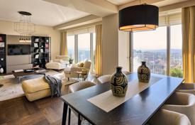 Apartments with terraces and picturesque views in a high-quality residence with a large green area and a swimming pool, Istanbul, Turkey for $588,000