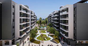New gated residence with a swimming pool, a co-working space and green areas, 3 minutes from the sea, Limassol, Cyprus