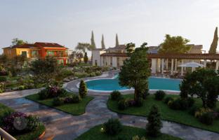 Low-rise residence with a swimming pool and a restaurant close to the center of Fethiye, Turkey. Price on request