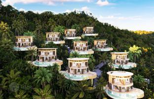 Complex of villas with swimming pools and sea views, Samui, Thailand for From $465,000