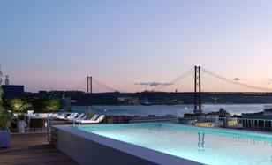 New apartment in a building with a swimming pool near the river in Lisbon, Portugal for 555,000 €