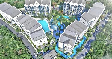 Residence with swimming pools and around-the-clock security at 250 meters from the beach, Phuket, Thailand