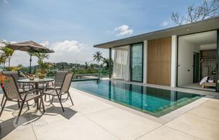 Complex of modern villas with swimming pools and views of the sea close to the international airport and the beach, Samui, Thailand for From $750,000