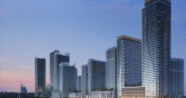 Modern residence Seapoint with a beach and an access to the promenade, Emaar Beachfront, Dubai, UAE
