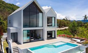 Magnificent villa with swimming pools and panoramic sea views, Koh Samui, Thailand for $697,000