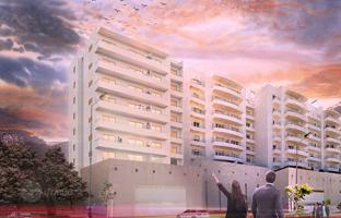 Residential complex with balconies, near the beach, Lisbon, Portugal for From 595,000 €