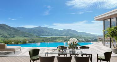 Villas with private pools, with mountain, sea, lake and garden views, in the centre of Phuket, Thailand