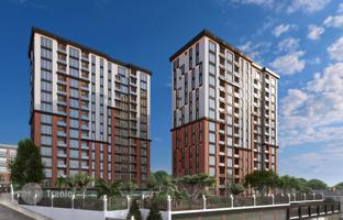 New guarded residence with a swimming pool close to the coast and a metro station, Istanbul, Turkey for From 11,638,000 TRY