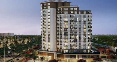 New Baltimore Residence with a swimming pool and sports grounds, Town Square, Dubai, UAE