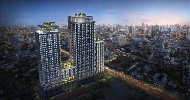 New high-rise residence with swimming pools and a spa center, Bangkok, Thailand