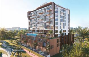 Townhouses in the new complex Bonds Avenue Residences with swimming pools, mini golf and gardens, Dubai Islands, Dubai, UAE for From $1,656,000