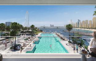 Three-bedroom new apartment in the premium coastal complex BlueWaters Bay with a unique location, JBR area, Dubai, UAE for From $2,248,000