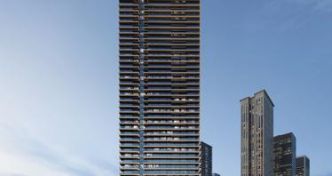 High-rise residential complex Albero with first-class infrastructure in the Dubai Creek Harbor area, UAE