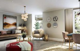 Three-bedroom apartment with a balcony in a new residence, close to the Thames, Brentford, London, UK for £866,000
