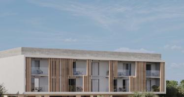 New gated residence with swimming pools and a panoramic sea view at 50 meters from the beach, Kissonerga, Cyprus