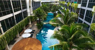 Condominium with swimming pool, mountain and garden views, 700 metres from Bang Tao Beach, Phuket, Thailand