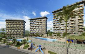 New apartments in a comfortable residence with swimming pools, lounge areas and a tennis court, Alanya, Turkey for $112,000