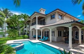 Comfortable villa with a backyard, a swimming pool, a terrace and a garage, Fort Lauderdale, USA for $3,400,000
