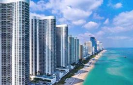 Furnished apartment with a terrace and ocean views in a residence with a pool, on the first line of the beach, Sunny Isles Beach, USA for $724,000