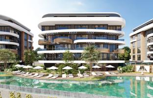 Residential complex with views of the Mediterranean Sea, the Toros Mountains and the ancient fortress of Alanya, Kestel, Turkey for From 13,327,000 TRY