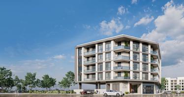 New low-rise Alba Residence with a swimming pool and restaurants, Liwan, Dubai, UAE