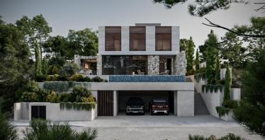 Villa with a swimming pool close to the beach, Chloraka, Cyprus