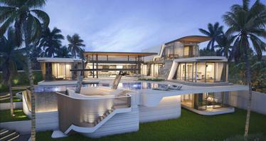 Guarded complex of villas with swimming pools near beaches, Phuket, Thailand