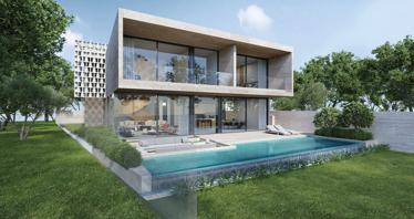 New complex of villas with a beach close to golf club, Abu Dhabi, UAE