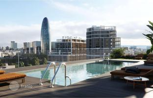 New apartments in a building with a swimming pool, Eixample district, Barcelona, ​​Spain for From 694,000 €