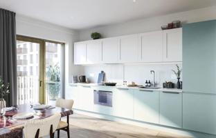 One-bedroom apartment with a balcony in a residence with a swimming pool and a fitness room, Royal Docks, London, UK for £499,000